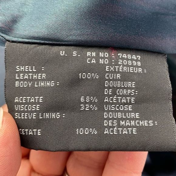 Andrew Marc Men's Black Leather Button Front Blazer Jacket Coat XL - Picture 9 of 16